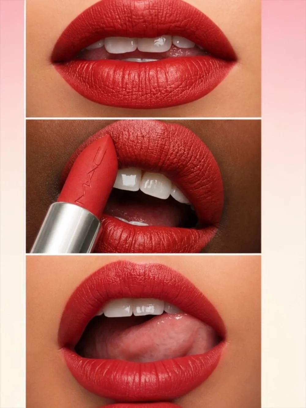 MAC Matte Lipstick Chili 602 Full Size 3g 0.10 oz NIB Dark Warm Red Brick
